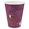 Dart Paper Hot Drink Cups in Bistro Design, 3.35" Diameter x 3.82" h, 10 oz, Maroon, PK1000 370SI-0041 - alternate 6